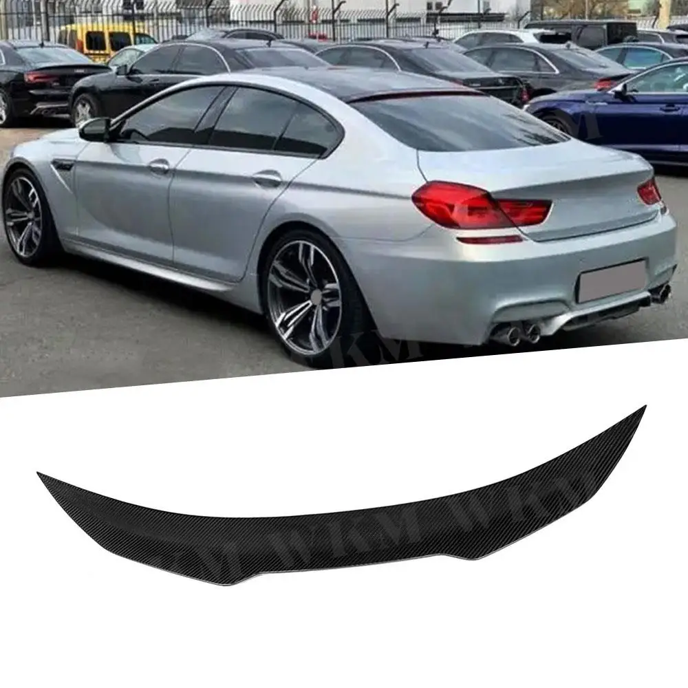 

Сухой спойлер для багажника из углеродного волокна для BMW 6 серии F06 F12 седан 2012-2017 автомобильный спойлер для багажника утиный спойлер крышка крыло аксессуары
