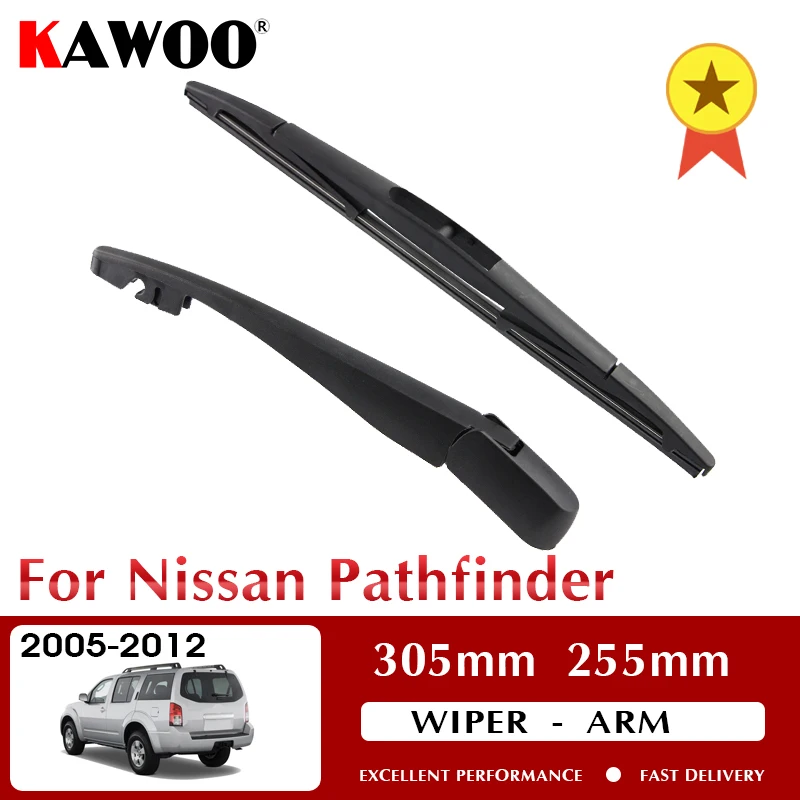 KAWOO Car Rear Wiper Blade Blades Back Window Wipers Arm For Nissan