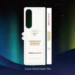 Premium Front & Back Soft Hydrogel Matte Screen Protector - Clear Frosted Finish - Galaxy Z Fold 7 (Clear Back and Side)