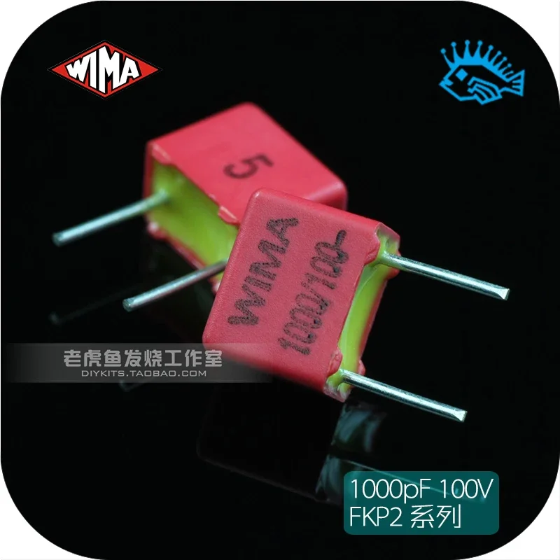 Germany WIMA 1000pF 100V FKP2 series audio fever film capacitor 1nF 102 5pcs/50pcs