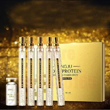  Gold Protein Peptide Essence Set Collagen Line+24k Gold Essence Liquid Hydrating Moisturizing Anti Aging Wrinkle Skin Face Serum 