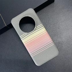 Ultra-Thin Stylish Carbon Fiber Decal Case with Matte Frosted Finish for Honor Magic 7 Pro (Silver)