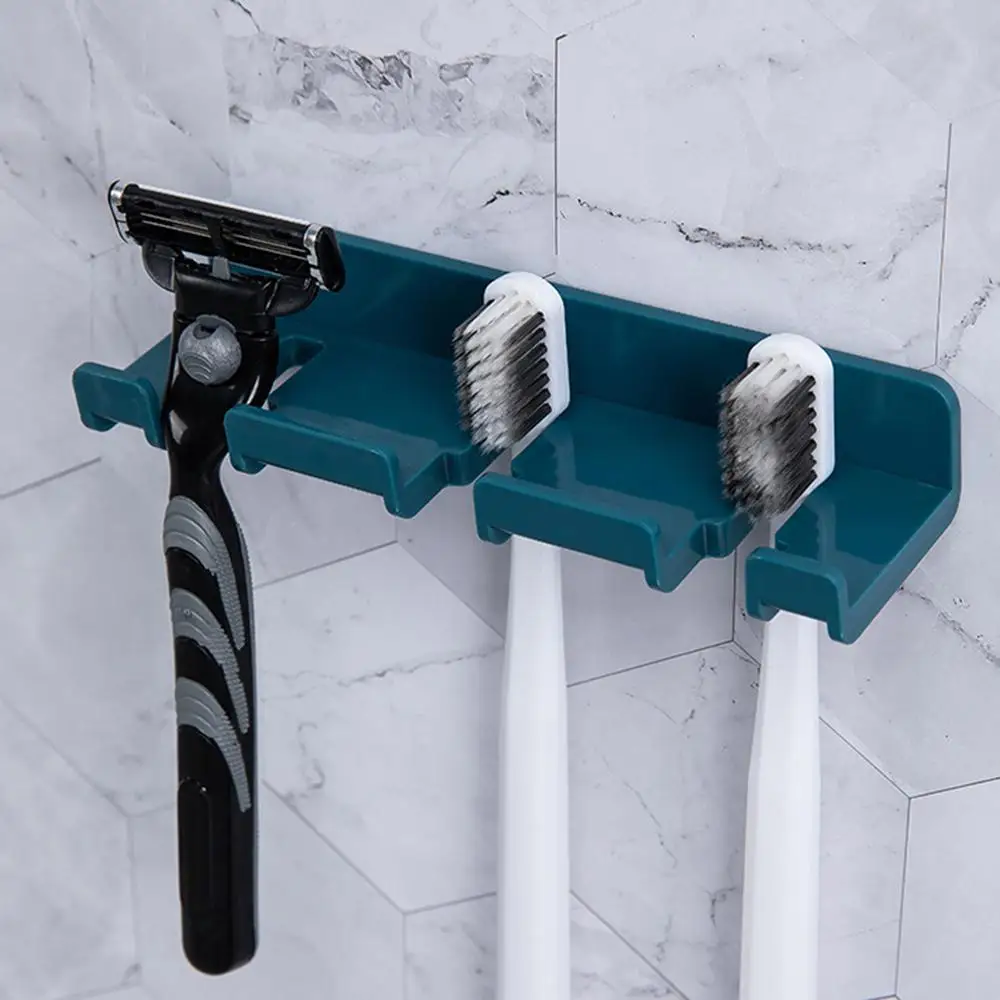 Toothbrush Holder Toothbrush Holder Wall Mount Toothbrush Hanger Hook Storage Rack Toilet Stick Hooks Household Storage Accessories