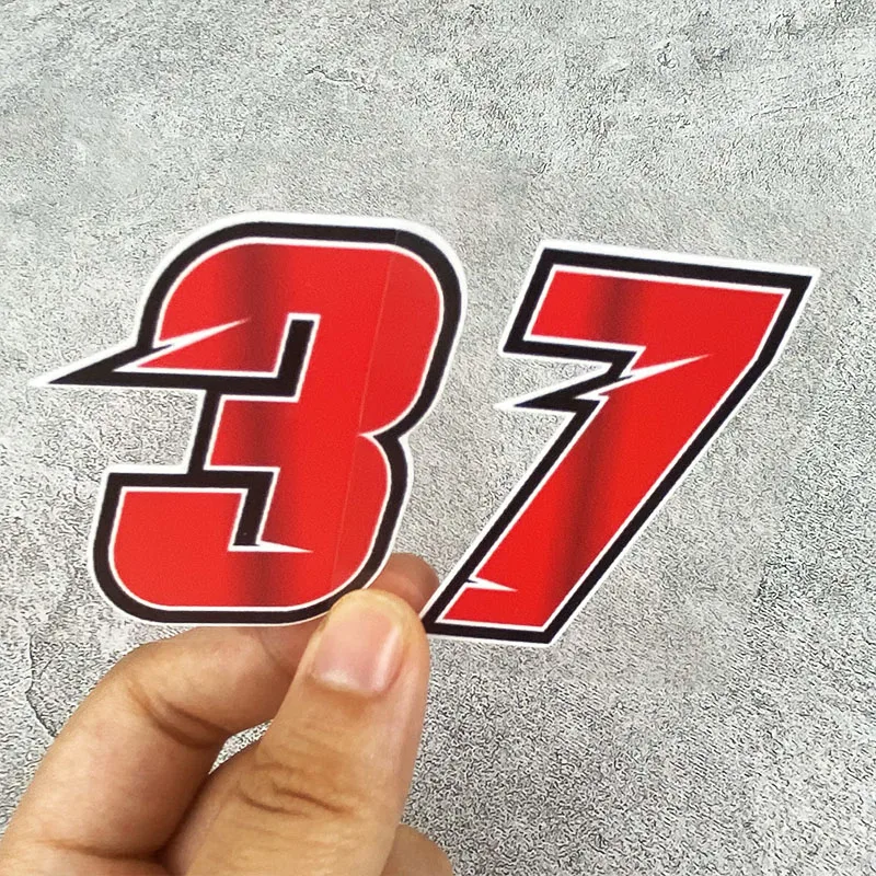 0To9 Creative Number Scooter Stickers Waterproof DIY for Motorbike Fuel Tank Front Fairing Side Panels Decoration Vinyl Decals