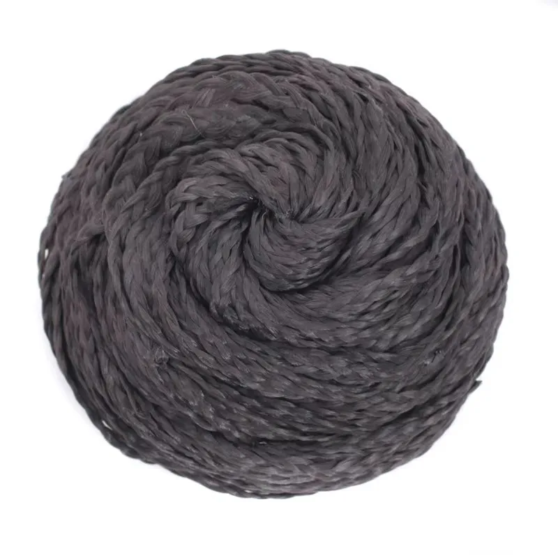 Synthetic Hair Cover Braided Donut Afro Braid Hair Pieces Scrunchies Dancer Bun Updo Headwear for Women