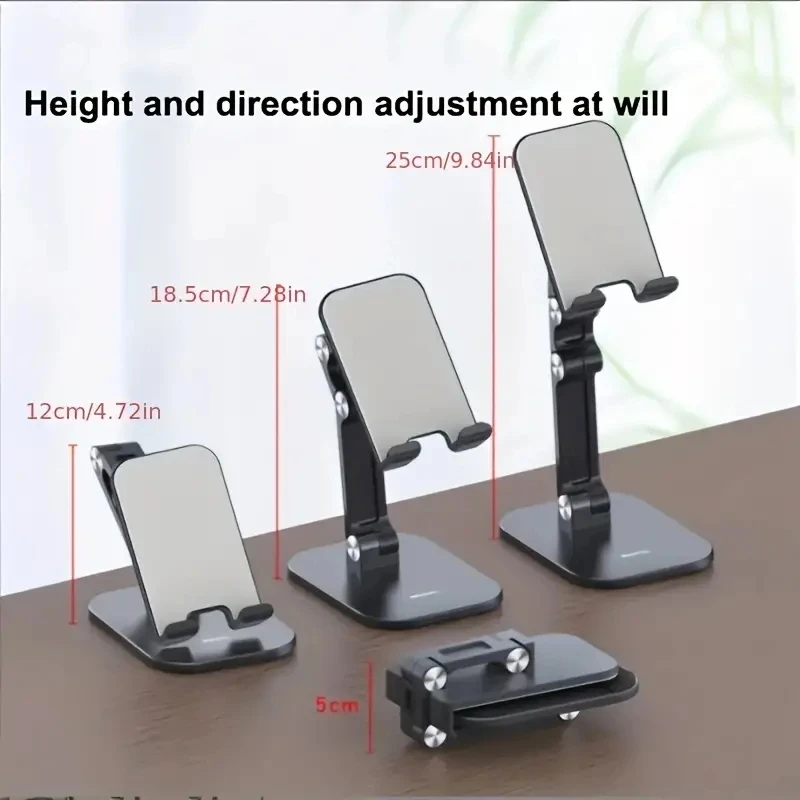 Sbf35334c357641f4b865b3c415cee3096 Mobile Phone Tablet Bracket Artifact Desktop Folding Portable Lifting Live Broadcast Stand Lazy Tracking Watching TV Universal B Mallzona
