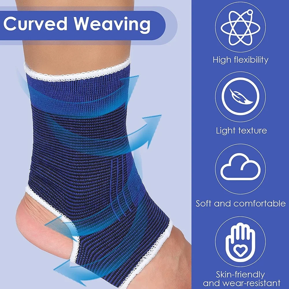 1 Pair Kids Ankle Support Compression Kid Ankle Brace Elastic Kids Compression Socks Knitted Support Brace Sleeve