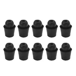 Set of 10 Black Rubber Car Bumper Door Protectors (10PCS)