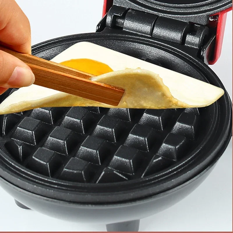 Mini  Waffles Maker Bubble Egg Cake Oven Eggette Machine Love Heart Shaped Double-Sided Heating Breakfast Waffle Molds 4