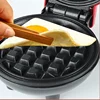 Mini  Waffles Maker Bubble Egg Cake Oven Eggette Machine Love Heart Shaped Double-Sided Heating Breakfast Waffle Molds 4
