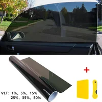 Window Tint Film UV Heat Reflective Home Office Glass Heat Solar UV Protector Sun Shade Film 3Mx50CM VLT Car Body Tint Film 1