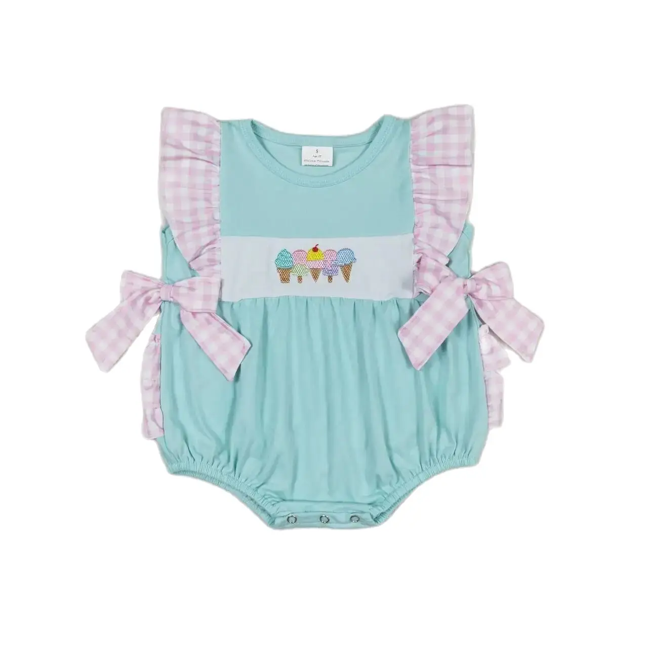 

Оптовая продажа, Детский комбинезон с вышивкой для новорожденных 4 июля, полосатый комбинезон с короткими рукавами, цельная одежда для маленьких девочек