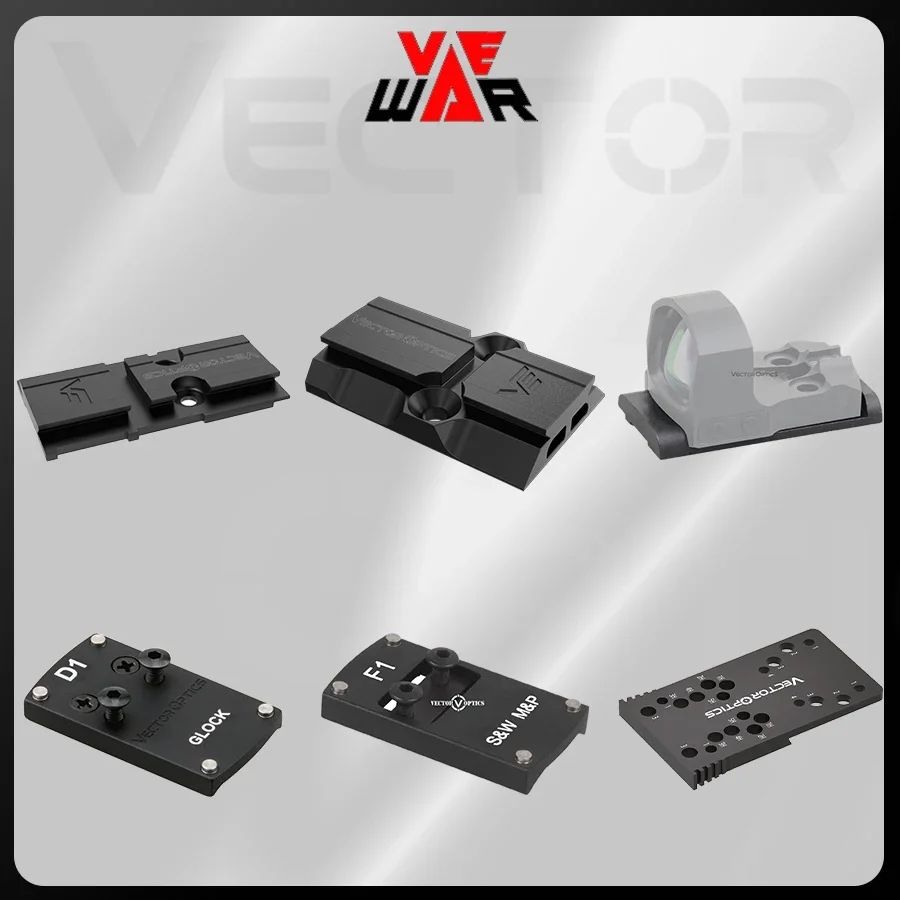Adaptateur universel Vector Optics Frenzy pour viseurs point rouge - Montage pistolet pêche