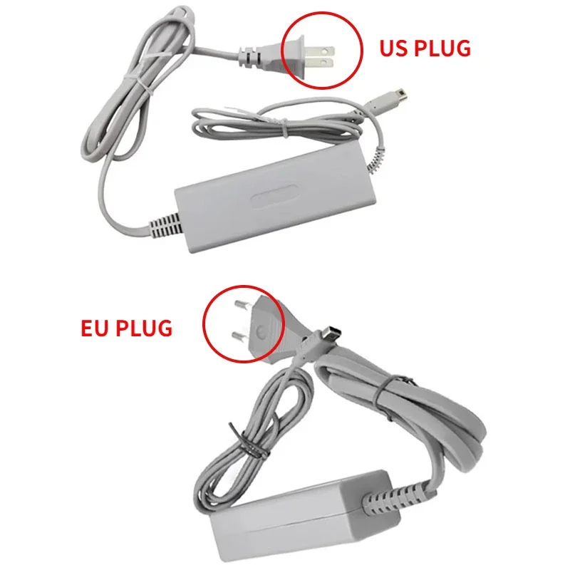 100-240V AC Charger for Wii U Gamepad Controller US/EU Plug AC Adapter Power Supply Adapter