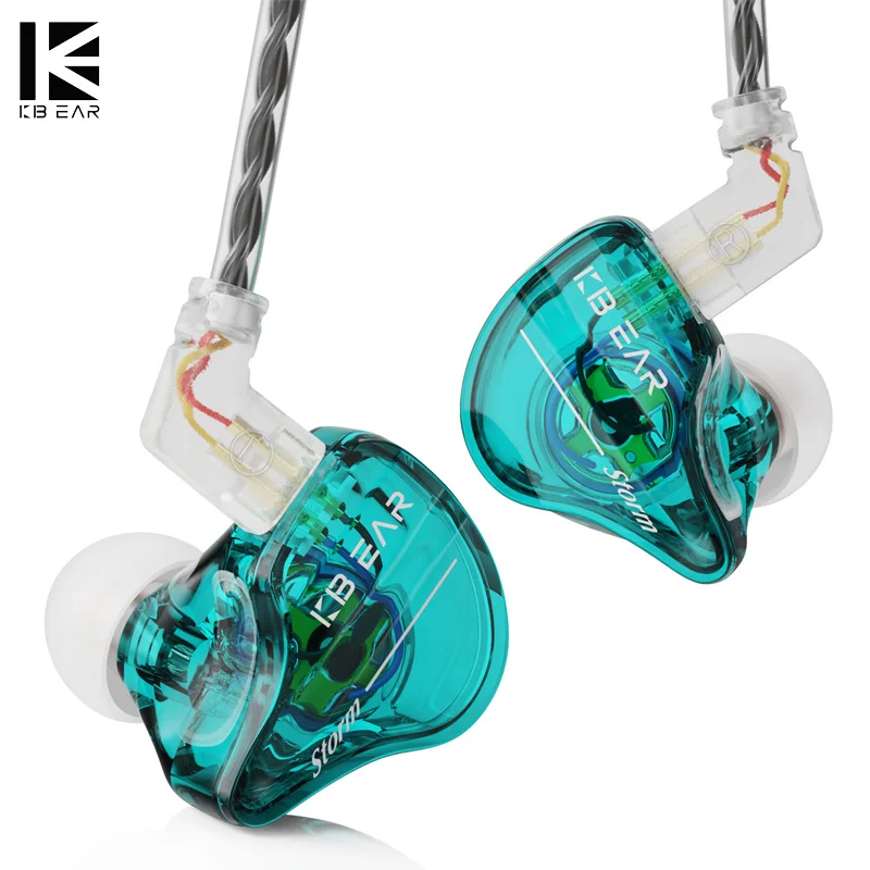 

KBEAR Storm Single Dynamic Driver In-ear Monitor 2Pin Wired Earphone HiFi Headphone Jazz Rock Music Headset Sport Fashion Earbud