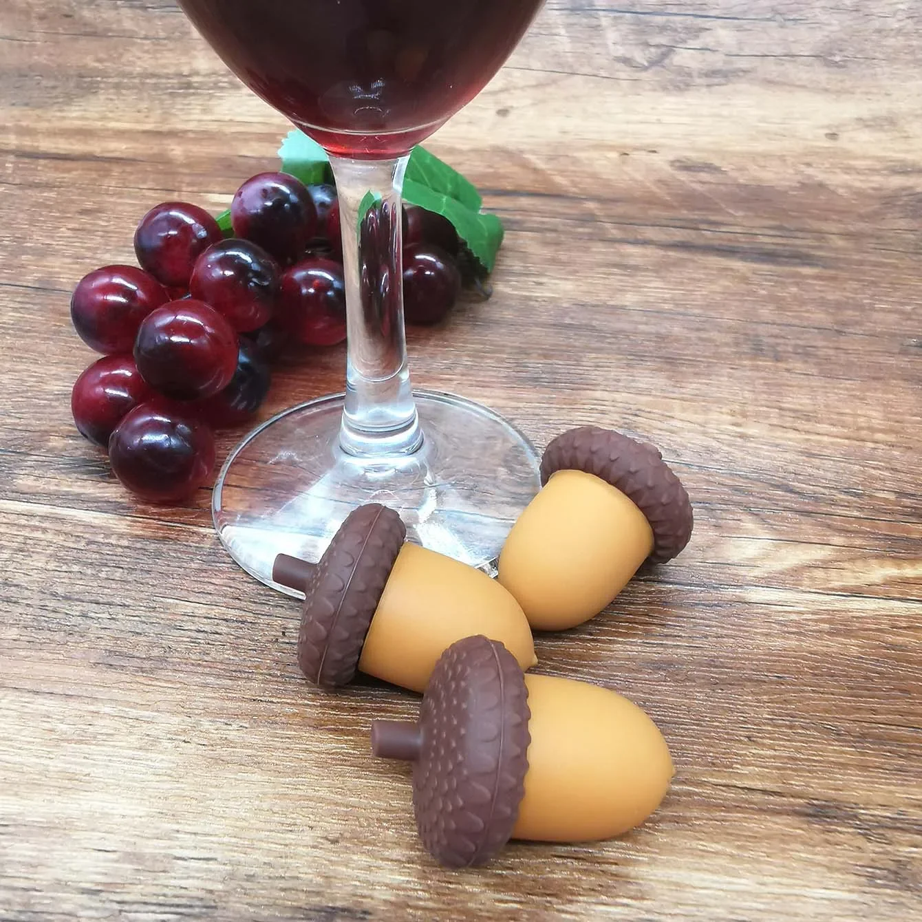 Wine Cork Drinkware Chestnut Shape Bottle Cap Home New Silicone Plug Bar Accessories Kegland Barware Kitchen Dining Garden