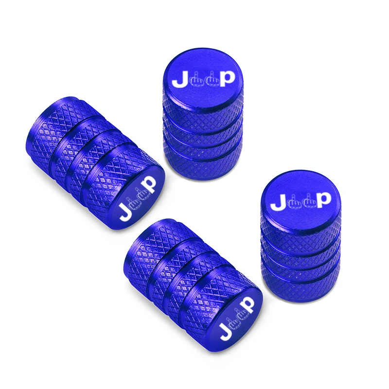 Car Wheel Tire Valve Caps Tyre Stem Covers for Jeep Renegade Compass Wrangler Patriot Grand Cherokee Rubicon