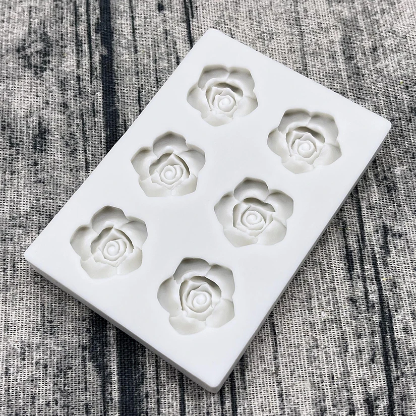 Mini Rose Camellia Daisy Flower Silicone Mold for Sugarcraft Cookie Cupcake Chocolate B... - SKU RFSM2209 - UGI Packaging