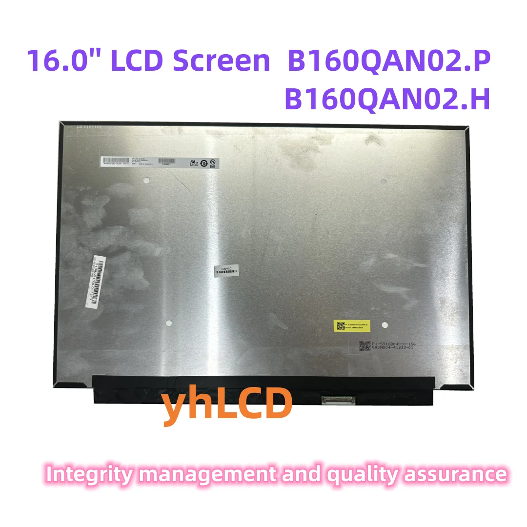 

16.0'' Laptop LCD Screen B160QAN02.H B160QAN02.P LCD Screen Panel Matrix 2560×1600 40 PINS 120hz