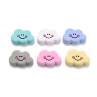 10Pcs Food Grade Teething Chew Beads Cartoon Clouds Silicone Jewelry Beads DIY Baby Teether Pearl Nipple Chain Nursing Safe Toys 2