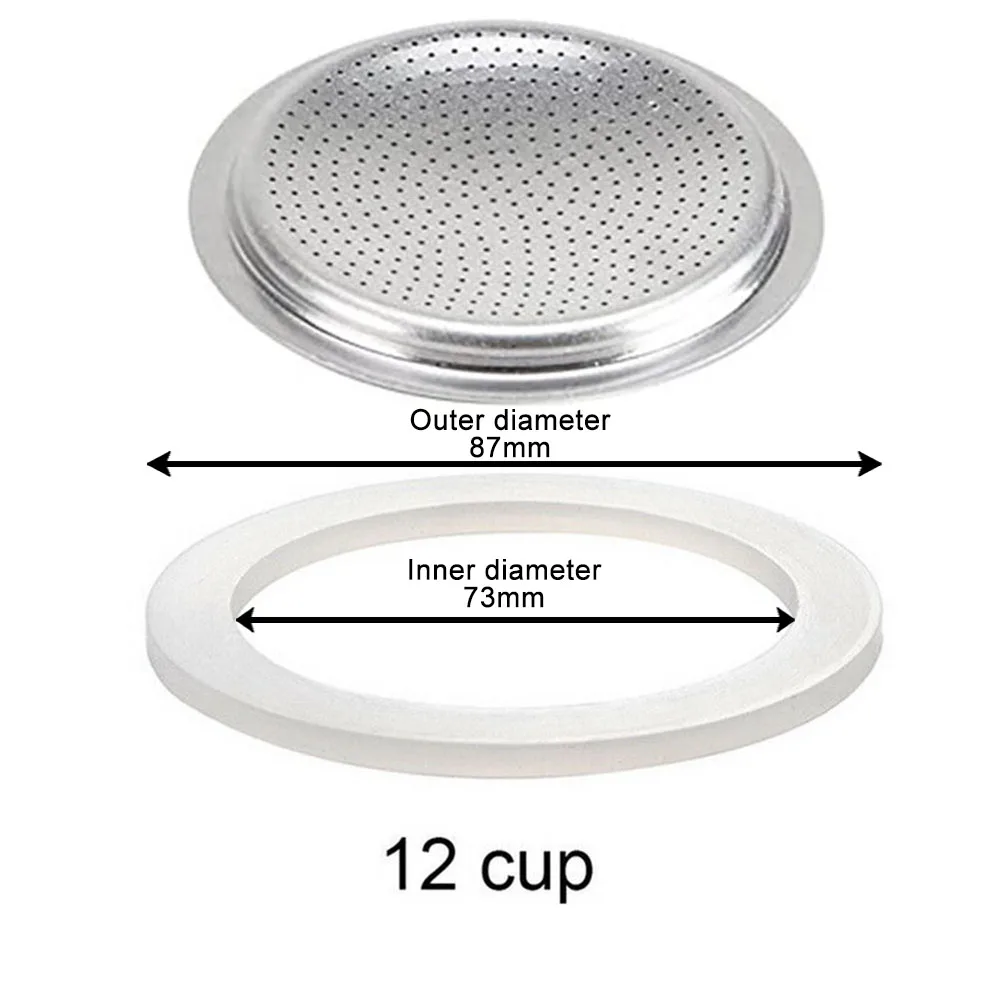 3 joints 1 filtre pour 2 tasses cafetière Moka Bialetti