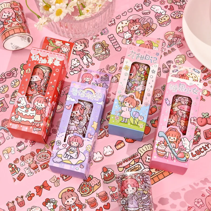 3pcs Tape Set Hand Account Decorative Stickers PET  Tape Sticker Washi Tape Set 2