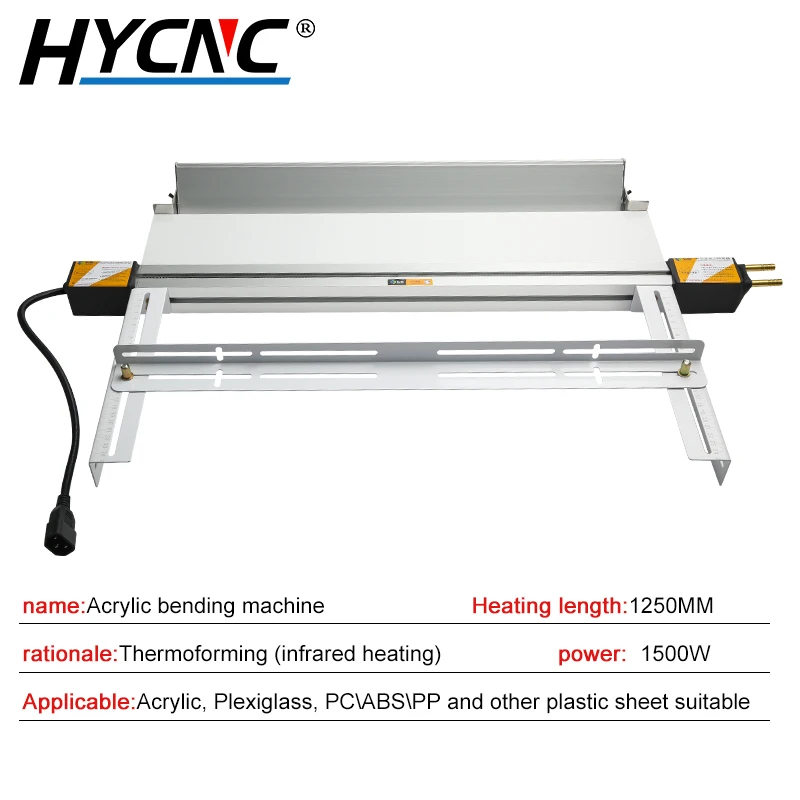 

125cm Acrylic Hot Bending Machine Light Box PVC Display Frame Bending Machine With Angle Positioning Bracket