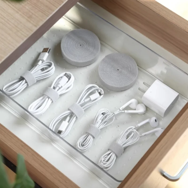 5m Cable Order Reusable Cable Organizer Desk Wire Winder Tie Organizer Data Line Protection Storage Gadget