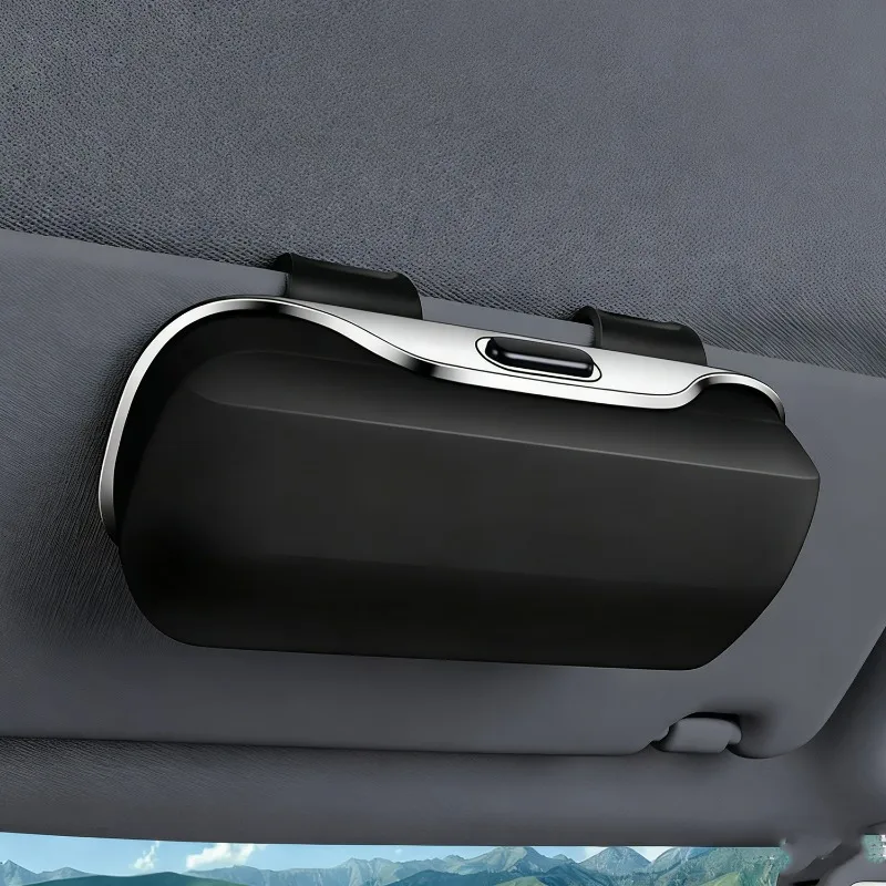 New Car Glasses Box Portable Car Glass Frame Car Driving Glass Frame Glasses Box Sunshade Auto Interior Accessories
