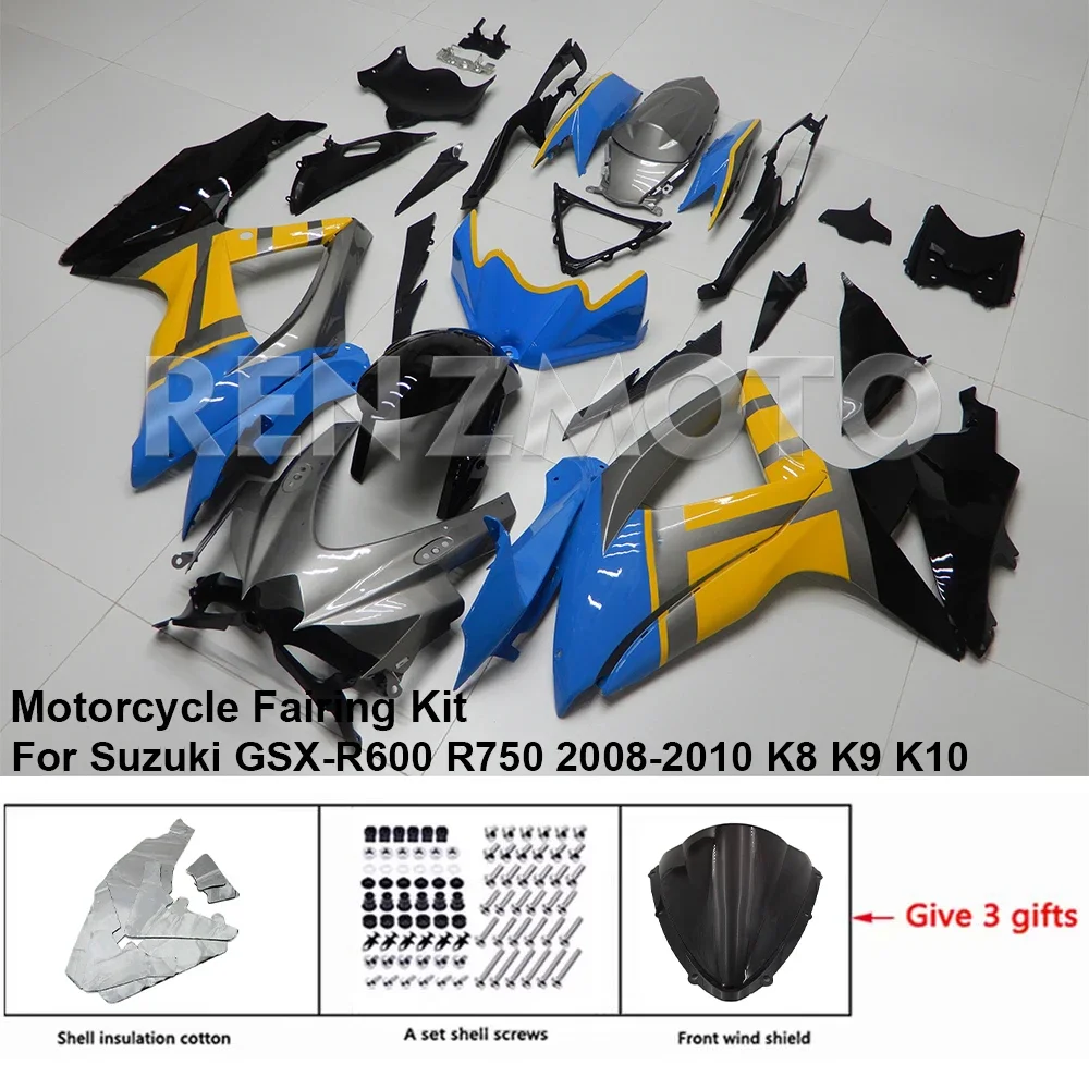 

For SUZUKI GSX-R 600 750 2008-2010 Fairing R/Z XRK806 Motorcycle Set Body Kit Decoration Plastic Guard Plate Accessories Shell