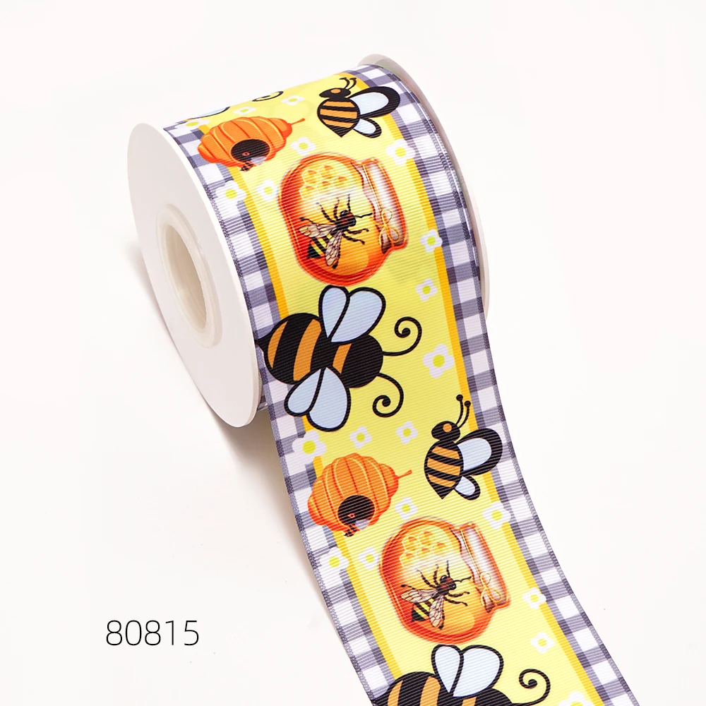 Ribbon Decoration Ribbon Supplies Wrapping Ribbon Grosgrain Ribbon Cartoon Printed Grosgrain Ribbon for Festival Supplies Gift Packaging Wedding Decoration 50yard