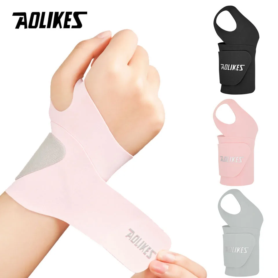 Ultra-Thin Wrist Brace for Carpal Tunnel-Adjustable Wrist Brace Support for Pain Relief, Arthritis, Basketball Tennis AOLIKES 1PCS wrist brace wrist guard wrist support band wrist straps wrist support