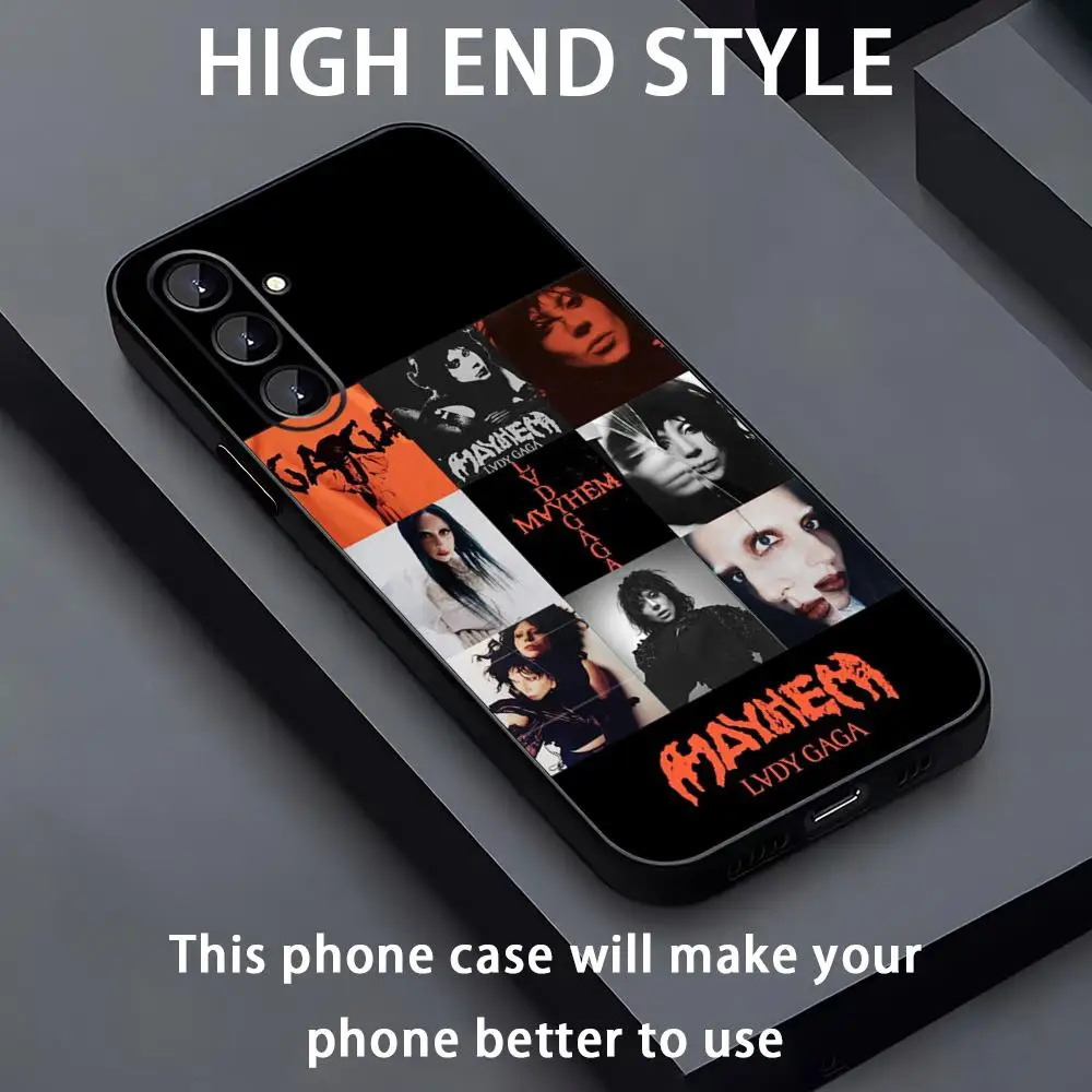 Lady Gaga Mayhem Soft Black Phone Case