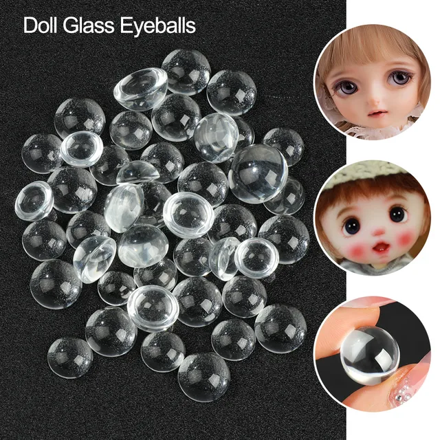 20 Pcs Glass Doll Eyes DIY Crafts Eyeballs For Kids DIY Doll Eye  Accessories