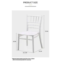 5 Pieces Lightweight Children's Furniture Plastic Chiavari Chairs Suitable for Living Rooms Restaurants Schools Parties Camping 2