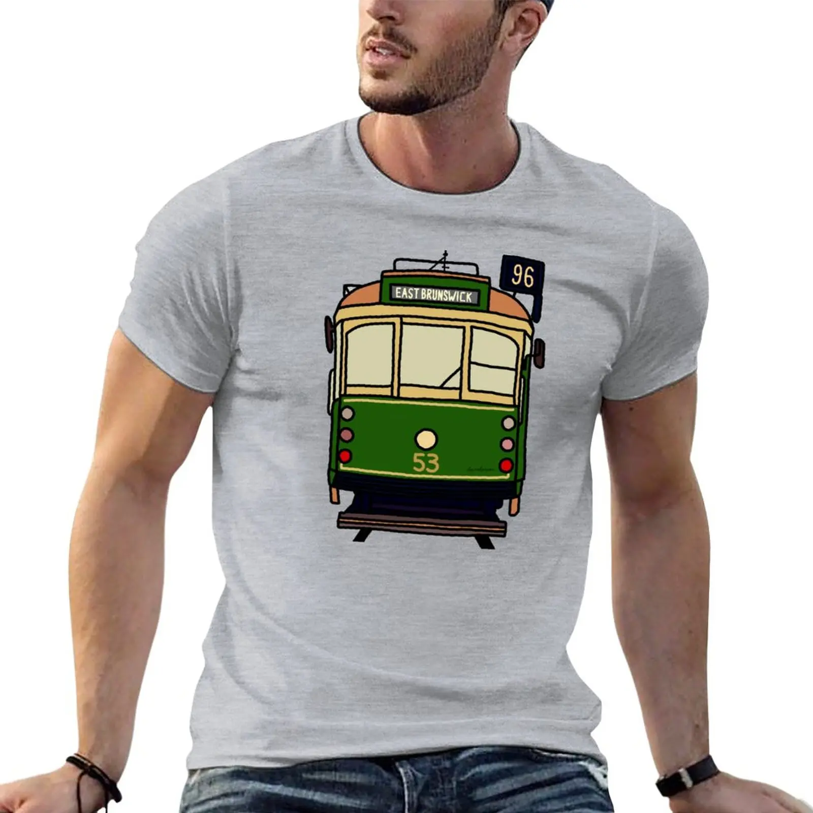 

Melbourne Tram - No.96 to Brunswick East T-Shirt black t shirt Tee shirt mens t shirt
