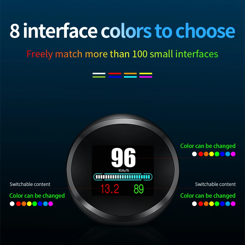 OBDHUD P11  ÷ OBD2 + GPS ڵ HUD  ӵ,   Һ ÷  ÷ º ǻ
