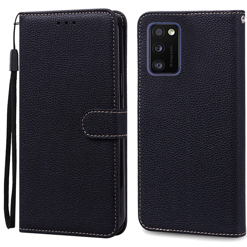 Elegant Leather Flip Wallet Case - Premium Soft Silicone Protective Cover