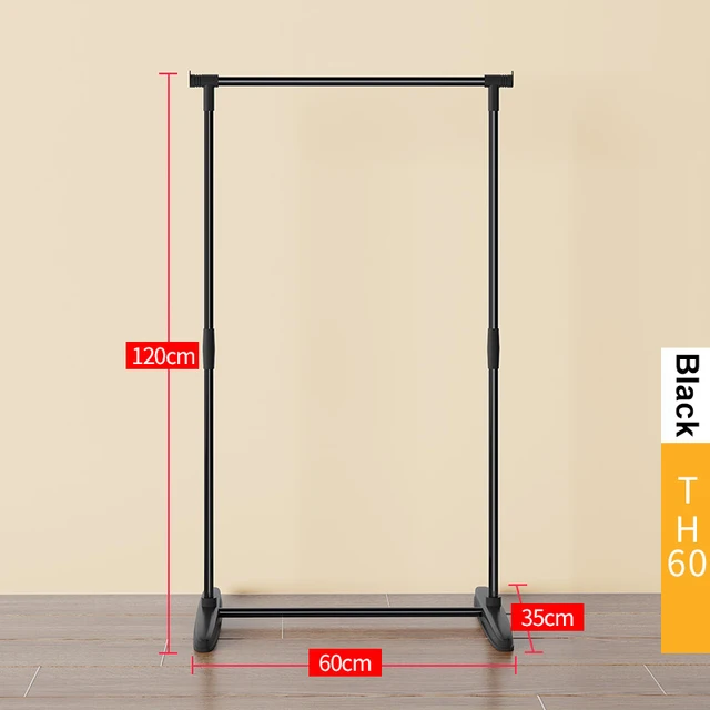 Garment Rack Free-standing Clothes Rack with Top Rod,Coat Rack Clothes, Hanger Wardrobe ,Clothes for Rack Lower Storage JY 60cm (23.6IN)