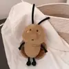 Cute Mini Cockroach Doll Soft Cute Couple Pendant Ugly Cute Little Cockroach Plush Toy Creative Bag Pendant Funny Keychain 18cm 2
