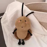 Cute Mini Cockroach Doll Soft Cute Couple Pendant Ugly Cute Little Cockroach Plush Toy Creative Bag Pendant Funny Keychain 18cm 2