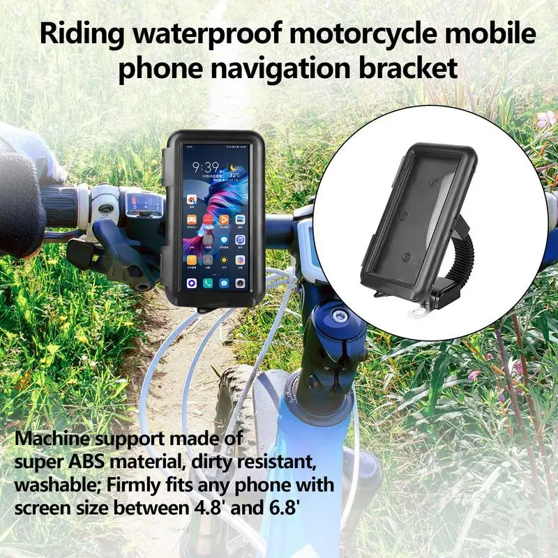 

Phone Holder For Bike Phone Bike Holder Motorcycle Bicycle Phone Mount Waterproof Phone Bike Mount Widely Applicable Rainproof