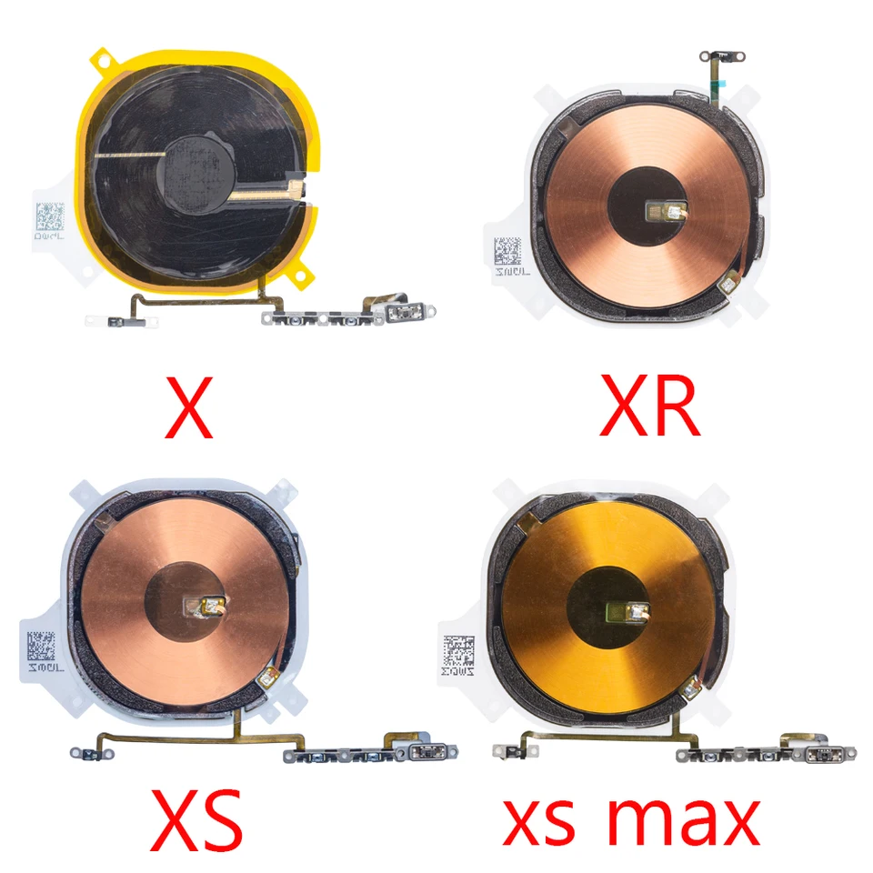 NUOVO Per IPhone X XR XS MAX 11 Pro Max 8 Plus SE 2020 Chip Di Ricarica Senza Fili NFC Bobina Caricatore Pannello Adesivo Volume Cavo Della Flessione - Foto 11
