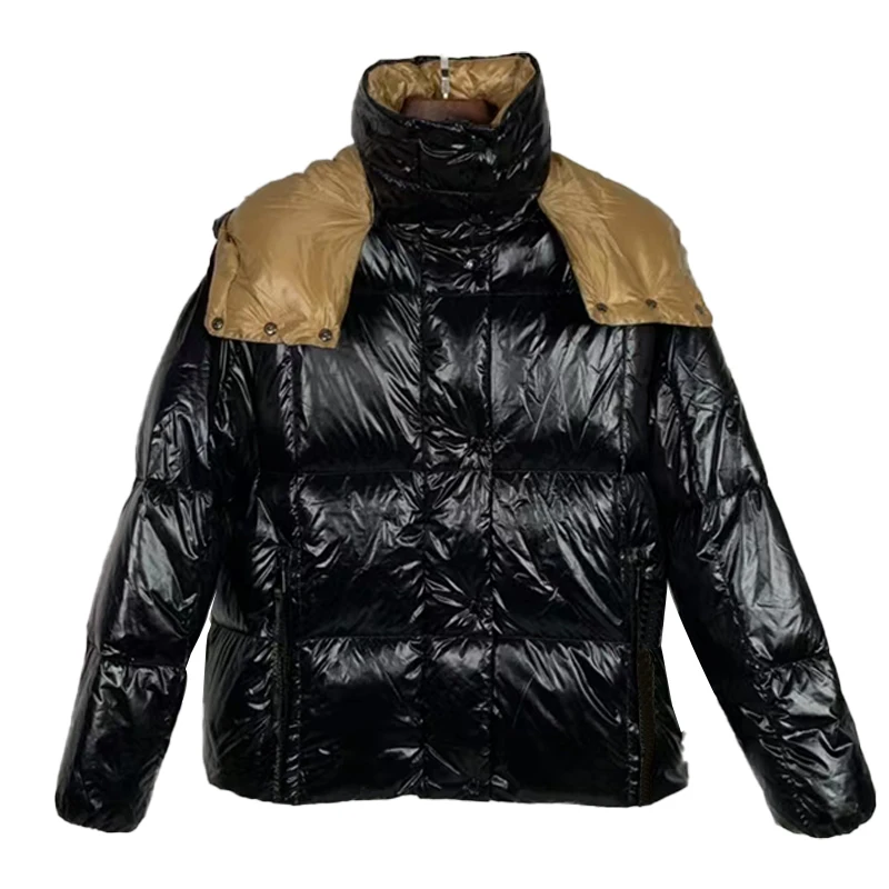 

Topstoney Women Winter Trend White Duck Down Jacket Fluffy Ladies Short Casual Windproof Designer Puffer Hoodie Jacket 2108
