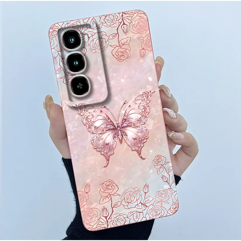 Fashionable Oil Painting Floral Soft Liquid Silicone Phone Case Shell and Back Cover