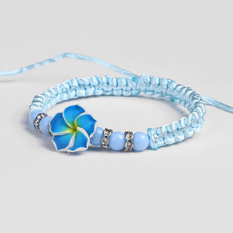 5 Stück Hawaiianische Plumeria-Blumen Perlenarmbänder Luau Sommer Strand Party Geschenk Aloha Tropische Geburtstagsdekoration Bohemian Hochzeit – Detail 10