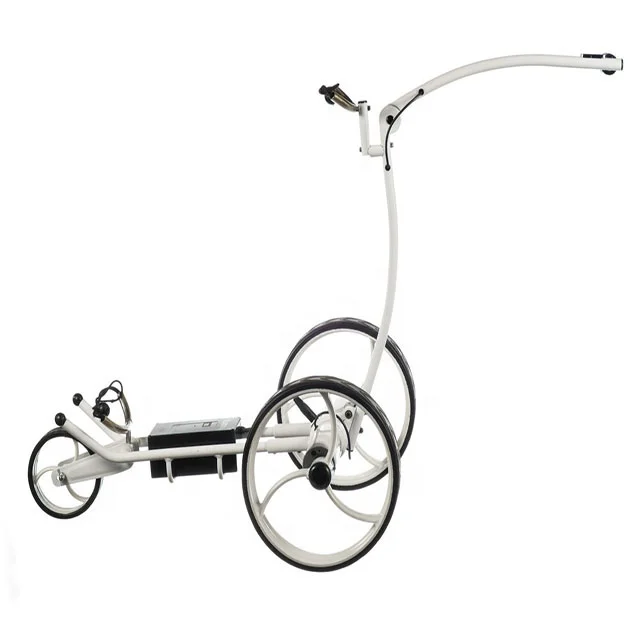 Hot Selling Aluminium Alloy Electric Remote Control Golf Trolley with Colorful Wheels