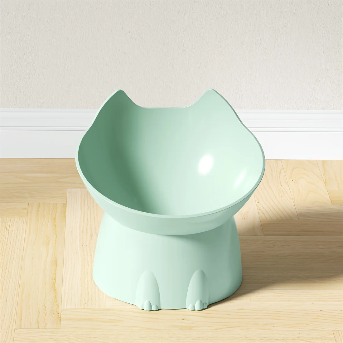 Elevated Pet Feeder for Cats & Dogs - Neck-Friendly, Anti-Tip Slanted Bowl for Food and Water 5