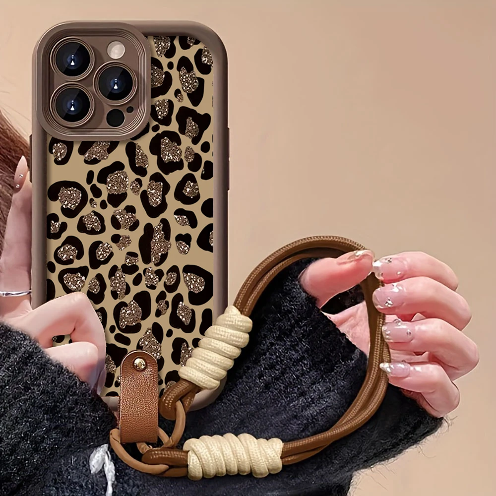 Vintage Brown Leopard Print Soft Phone Case Cover