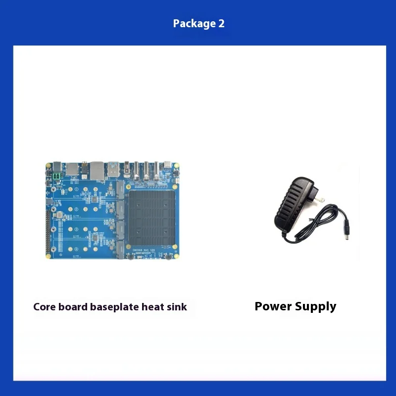 thumbnail image 1 of FriendlyELEC CM3588 Core Board Kit 2.5G Rockchip RK3588 CPU Development Board 4xPCIe3.0 4K/8K CM3588 NAS SDK Kit 4 NVMe HDMI IN, 1 of 5